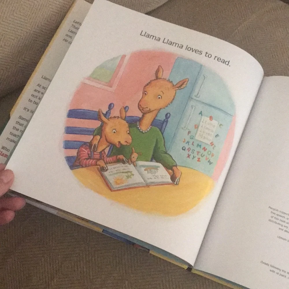 NEW Llama Llama Loves to Read by Anna Dewdney Hard Cover Book w/ Dust Cover